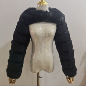 Faux Fur Bolero Puffer Fur